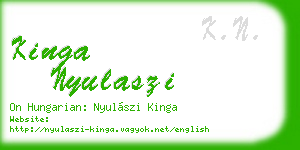 kinga nyulaszi business card